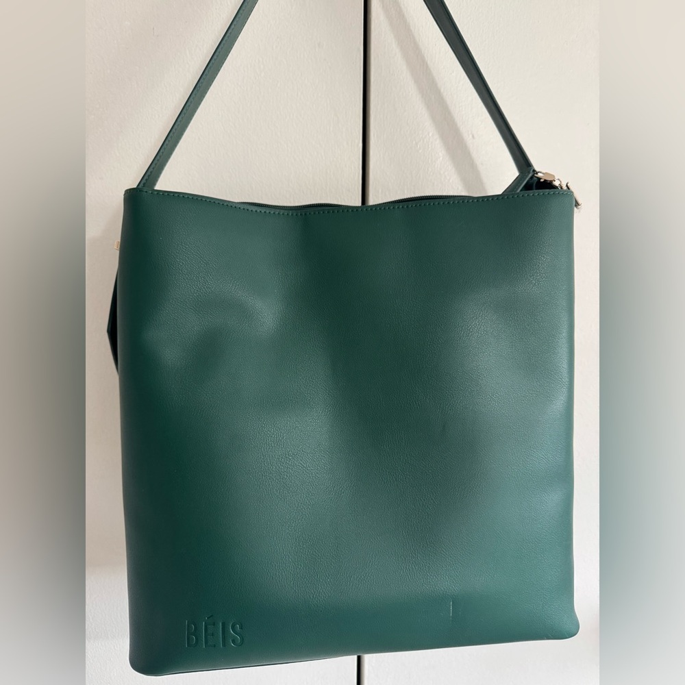BEIS Deep Green Tote Bag